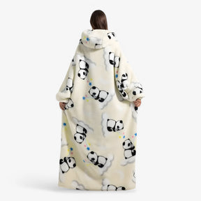 home & garden : WarmBlanket - Zachte Warme Fleece Trui Deken - Wit Panda in van Pantino