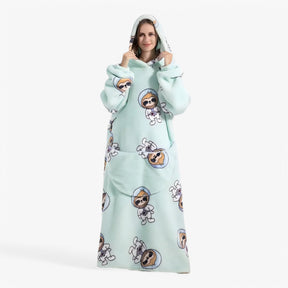 home & garden : WarmBlanket - Zachte Warme Fleece Trui Deken - Wit Panda in Ruimte luiaard ( 4 Beschikbaar ) van Pantino