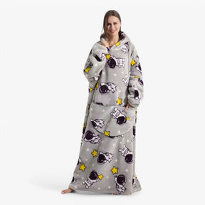 home & garden : WarmBlanket - Zachte Warme Fleece Trui Deken - Wit Panda in Ruimte man van Pantino