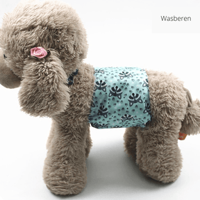pets : Wasbare Hippe Hondenluier - Geen Ongelukjes Meer - Blauw met Pandaberen in van Pantino