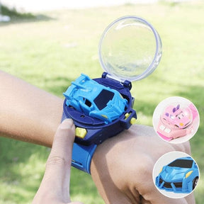 watches : Bestuurbare Minicar Kinderen Blauw - RC Auto - Vingerbesturing in van Pantino