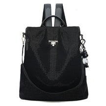 bags : Rugzak Heren Sequin Zwart - Waterbestendige Anti-Diefstal USB Oplaadpoort Beautiful in Sequin Zwart van Pantino