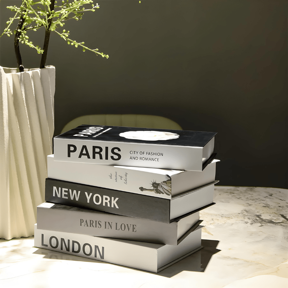Woondecoratie : Decoratieve Boekenset - Nep Boeken Woonaccessoire - 3-Delig in van Pantino