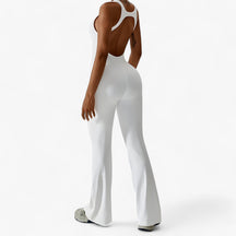 Bodysuit : Workout Lichaamspak - Ongeëvenaard Comfort en Prestaties - Blauw in Wit van Pantino