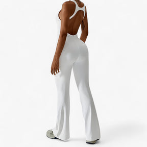 Bodysuit : Workout Lichaamspak - Ongeëvenaard Comfort en Prestaties - Blauw in Wit van Pantino