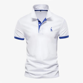 Men's Top Clothes : Polo Heren Korte Mouwen van Katoen Slim Fit - Diverse Kleuren en Maten in Bianco van Pantinoshop