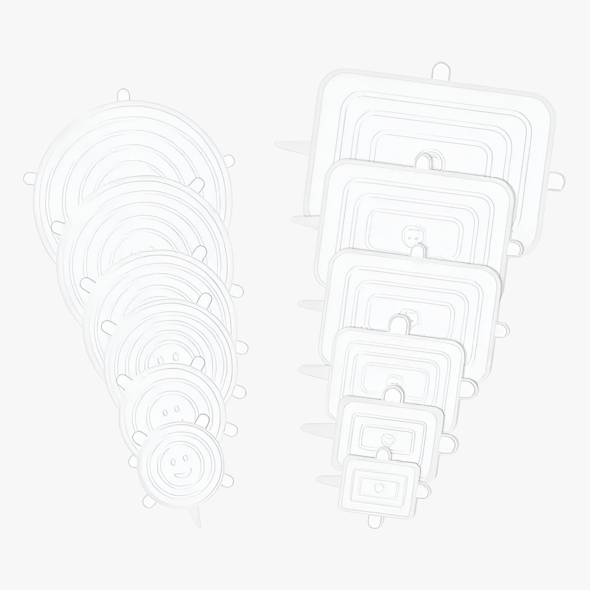 home & garden : Silicone Covers Set 1 - Woonaccessoire in Witte SET van Pantino