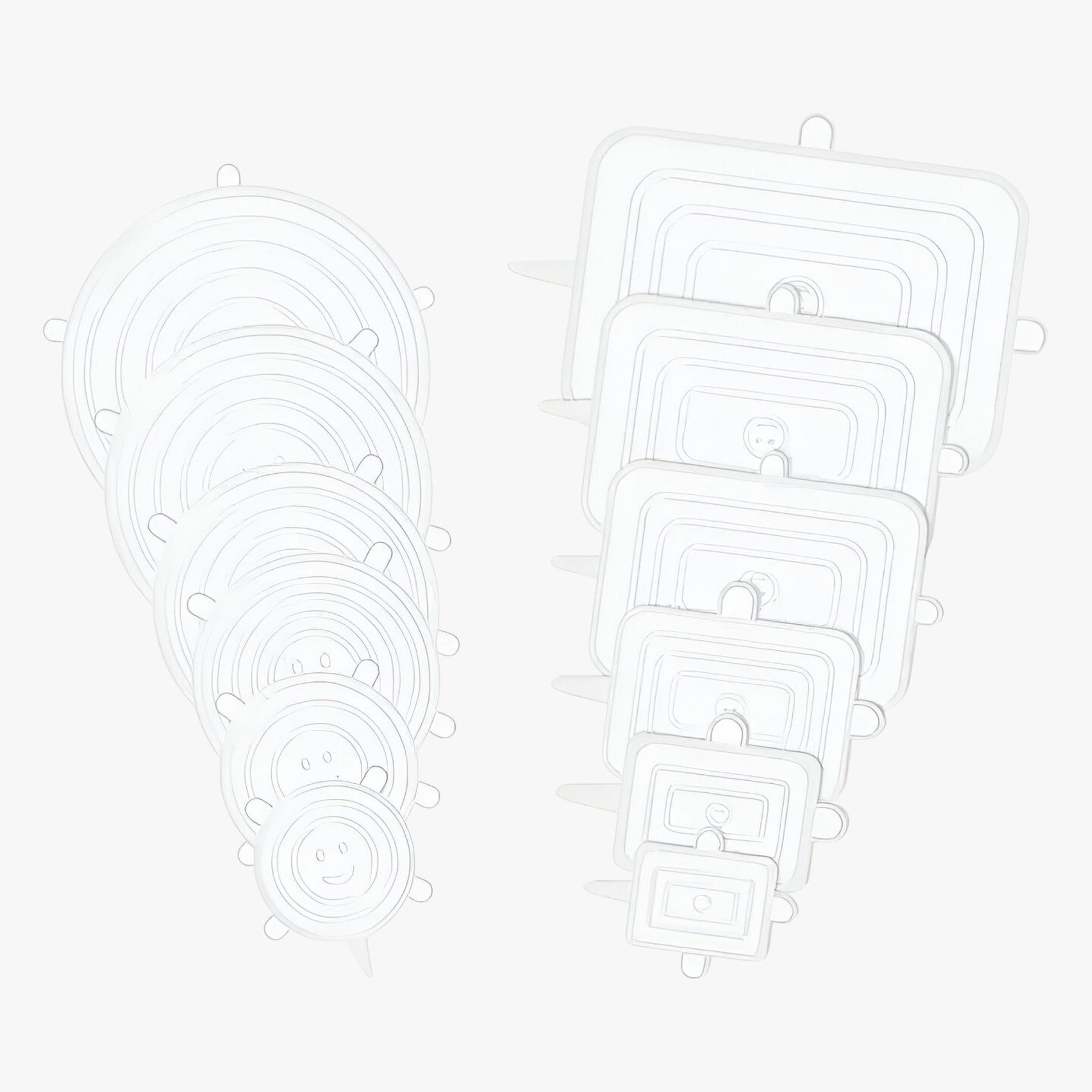 home & garden : Silicone Covers Set 1 - Woonaccessoire in Witte SET van Pantino