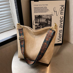 bags : Comfy Dames Leren Tas - Zwart in Beige van Pantino