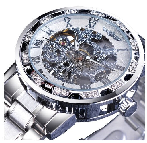 Herenhorloge Goudkleurig Staal - Luxe Kwarts Polshorloge met Verstelbare Stalen Armband