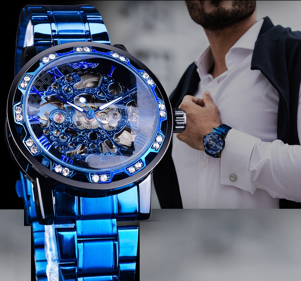 Herenhorloge Goudkleurig Staal - Luxe Kwarts Polshorloge met Verstelbare Stalen Armband