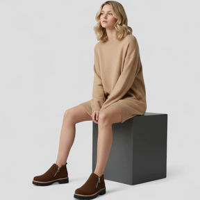 Shoes : Comfortabele Laarzen met Ronde Neus voor Dames - Zwart in van Pantino