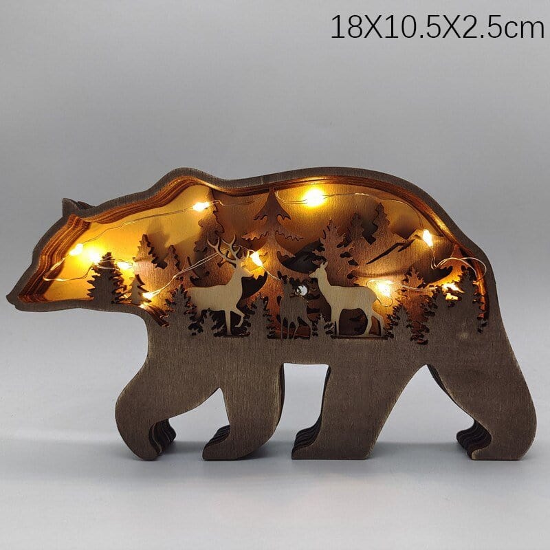 home & garden : WoodAnimals - Unieke LED Decoratie in Beer van Pantino