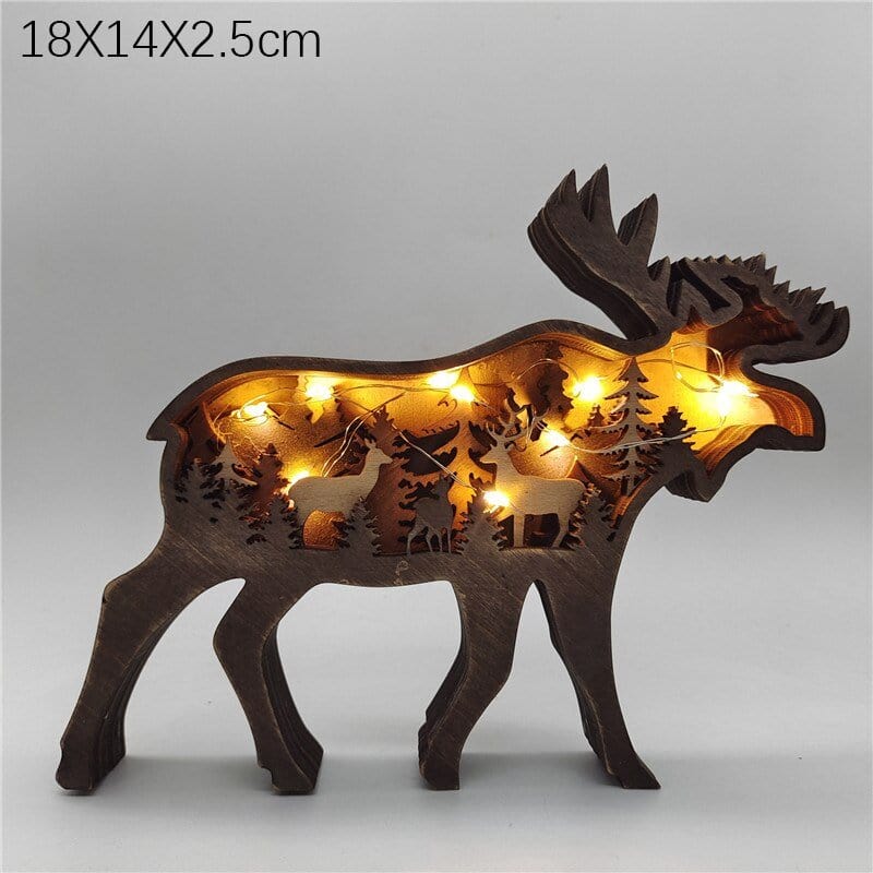 home & garden : WoodAnimals - Unieke LED Decoratie in Eland van Pantino