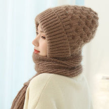Wool Hat : Muts Dames Grijs - WoolHat - Wintermuts Wol in Khaki van Pantino