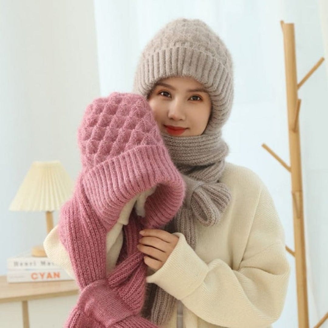 Wool Hat : Muts Dames Grijs - WoolHat - Wintermuts Wol in van Pantino