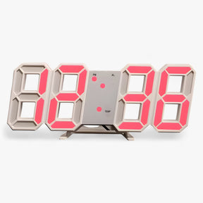 other : NordiClock - Wecker en Digitale Klok - Multifunctionele Elektronische Weergave in Wit en rood van Pantino