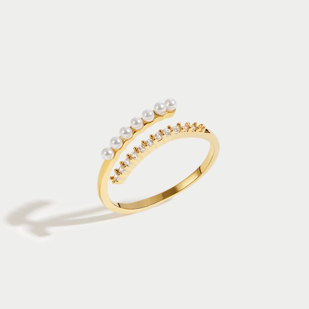 Ring : Ring Goud - Nova Pearl in van Pantino