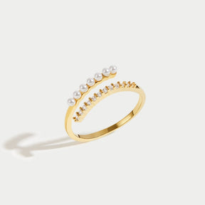 Ring : Ring Goud - Nova Pearl in van Pantino
