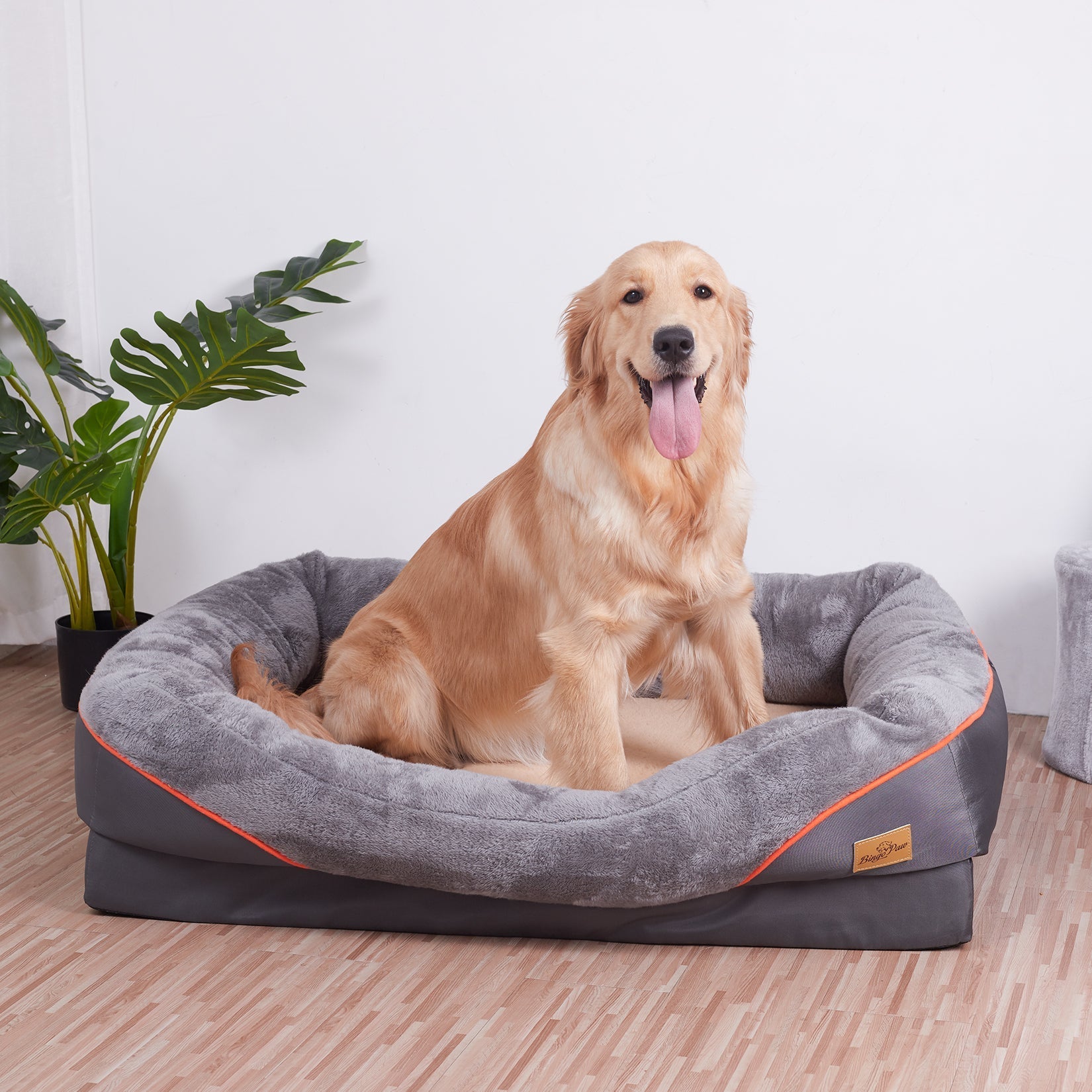 pets : Groot Orthopedisch Hondenkussen - Grijs in van Pantino