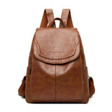 Vintage Damen-Schultasche - Retro Leder-Schultaschen-Design - PU-Leder  