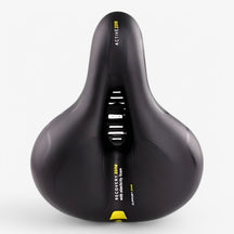 outdoor equipment : Ergonomisch Fietszadel - Blauwe Kleur in Gele kleur van Pantino