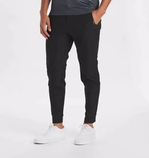 Pants : Victor Stretch Slang Zwart in Zwart van Pantino