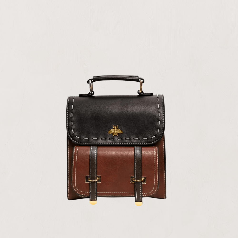 bags : Yuna Bag Leer - Bruin - Tas in Bruin van Pantino
