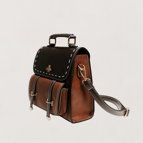bags : Yuna Bag Leer - Bruin - Tas in van Pantino