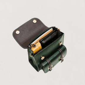 bags : Yuna Bag Leer - Bruin - Tas in van Pantino