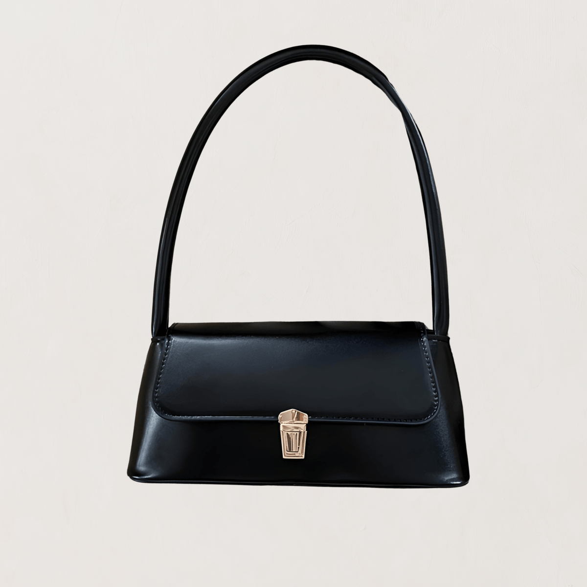 bags : Schoudertas Dames Zwart - Tijdloos Elegant - Synthetisch Leer in Zwart van Pantino