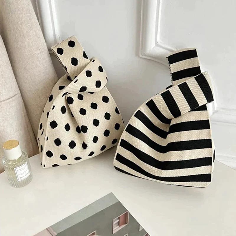 bags : Chique Gestreepte Canvas Draagtas in van Pantino