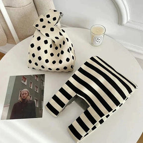 bags : Chique Gestreepte Canvas Draagtas in van Pantino