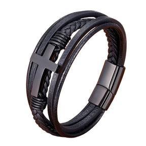 Bracelet : Armband Zwart - Voor de van Mijn Zoon Metaal in Zwart van Pantino