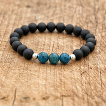 Bracelet : Armband Dames Wit - Spirituele Apatiet in Zwart van Pantino