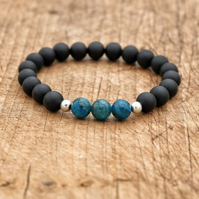 Bracelet : Armband Dames Wit - Spirituele Apatiet in Zwart van Pantino