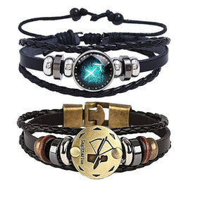 Bracelet : Zodiac Armband Ram - Verzilverd & Verstelbaar Sterrenbeeld Sieraad in Boogschutter van Pantino