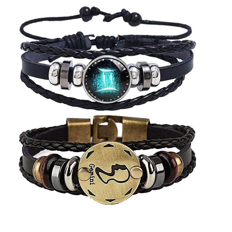 Bracelet : Zodiac Armband Ram - Verzilverd & Verstelbaar Sterrenbeeld Sieraad in Gemini van Pantino
