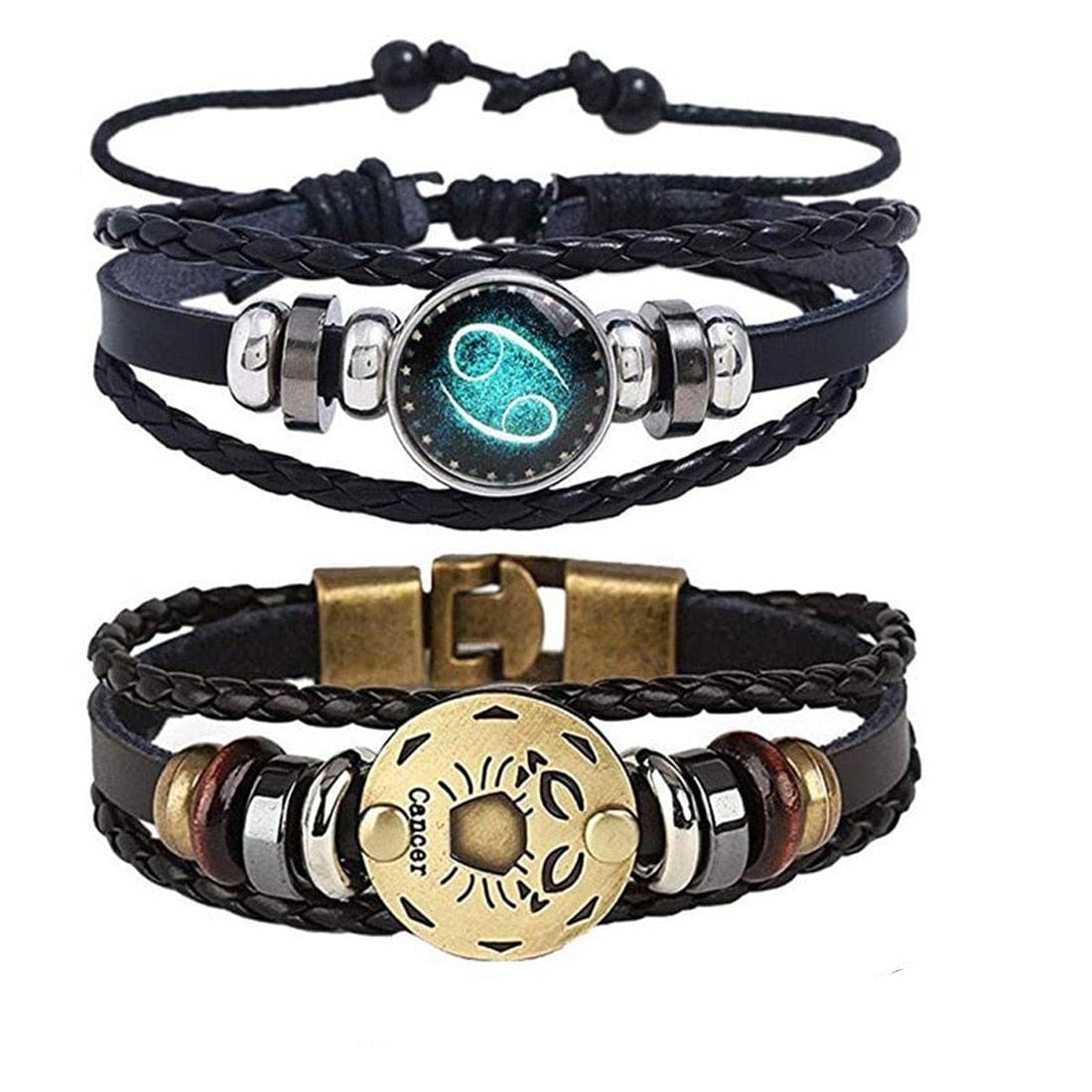 Bracelet : Zodiac Armband Ram - Verzilverd & Verstelbaar Sterrenbeeld Sieraad in Kanker van Pantino