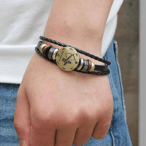 Bracelet : Zodiac Armband Ram - Verzilverd & Verstelbaar Sterrenbeeld Sieraad in van Pantino