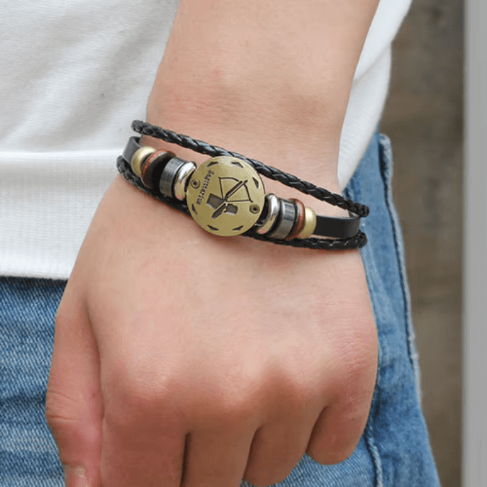 Bracelet : Zodiac Armband Ram - Verzilverd & Verstelbaar Sterrenbeeld Sieraad in van Pantino