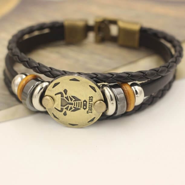 Bracelet : Zodiac Armband Ram - Verzilverd & Verstelbaar Sterrenbeeld Sieraad in van Pantino