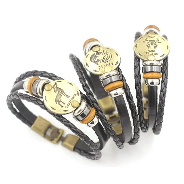 Bracelet : Zodiac Armband Ram - Verzilverd & Verstelbaar Sterrenbeeld Sieraad in van Pantino