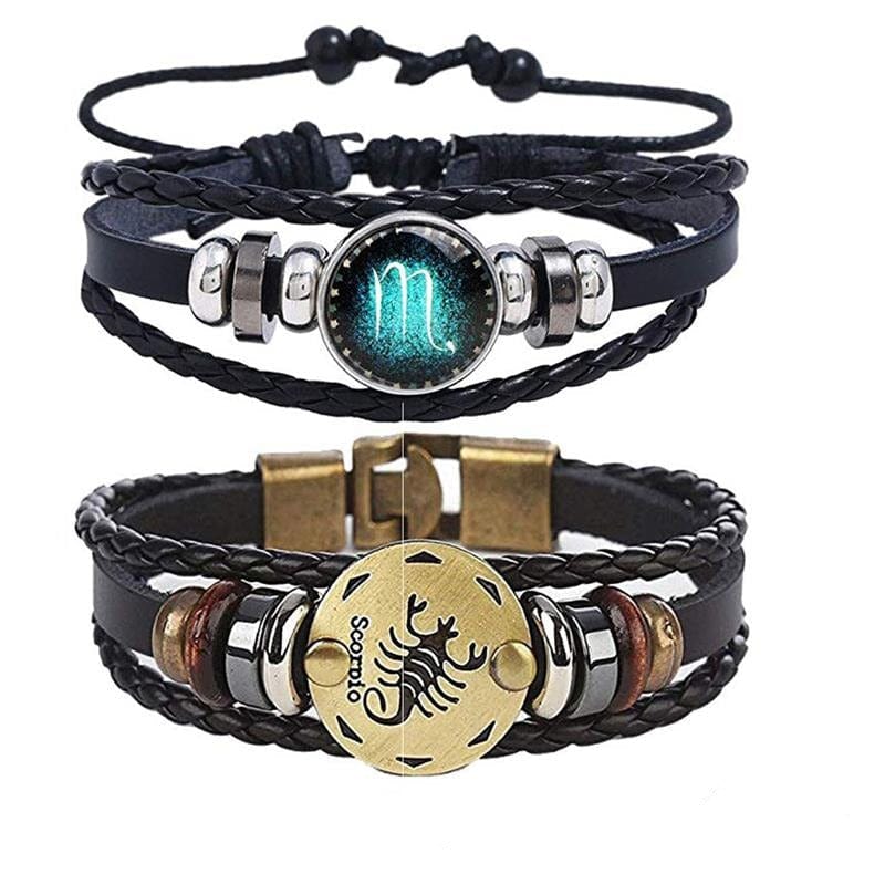 Bracelet : Zodiac Armband Ram - Verzilverd & Verstelbaar Sterrenbeeld Sieraad in Schorpioen van Pantino