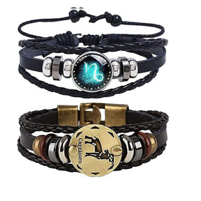 Bracelet : Zodiac Armband Ram - Verzilverd & Verstelbaar Sterrenbeeld Sieraad in Steenbok van Pantino
