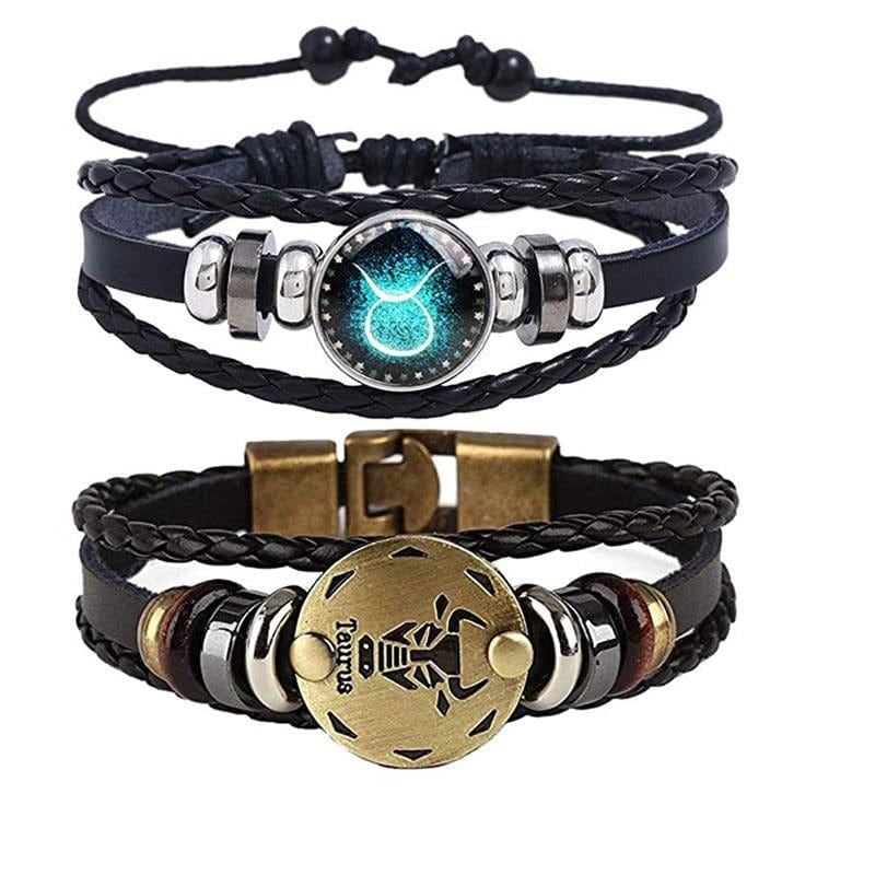 Bracelet : Zodiac Armband Ram - Verzilverd & Verstelbaar Sterrenbeeld Sieraad in Taurus van Pantino