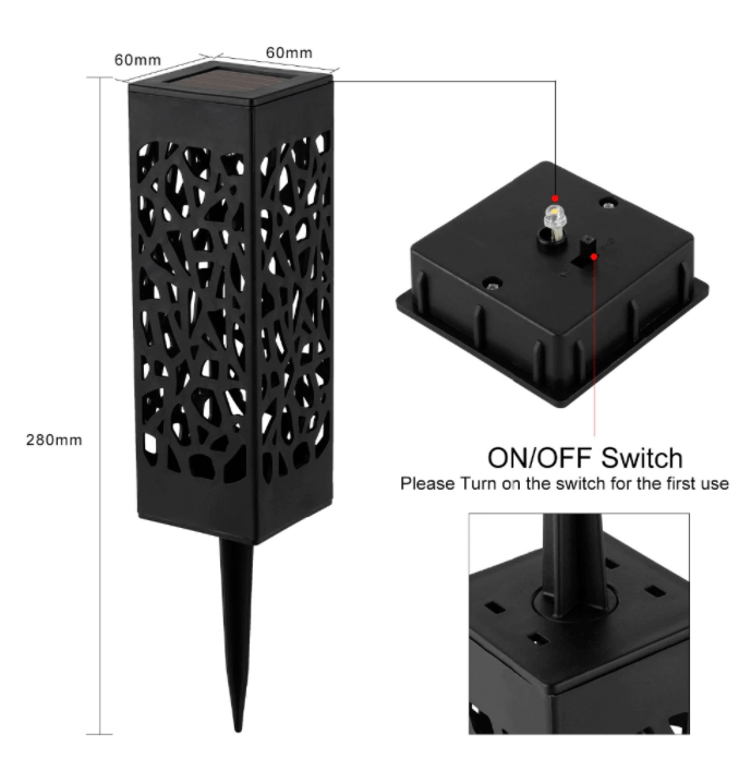 outdoor equipment : Zonne-Aangedreven Vintage Tuin Lamp in van Pantino