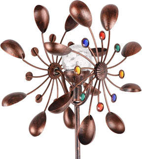 home & garden : Zonne-Energie Aangedreven Glazen Bal Windmolen in van Pantino