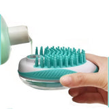 Distributeur de savon 2-en-1 Zorro - Brosse de massage et savon pour votre chien - Vert