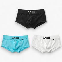 Men's Sport Boxershorts : Heren Boxershorts - Ademend & Comfortabel - Blauw, Oranje, Geel Multipack (3+3 Gratis) in zwart wit cyaan van Pantino